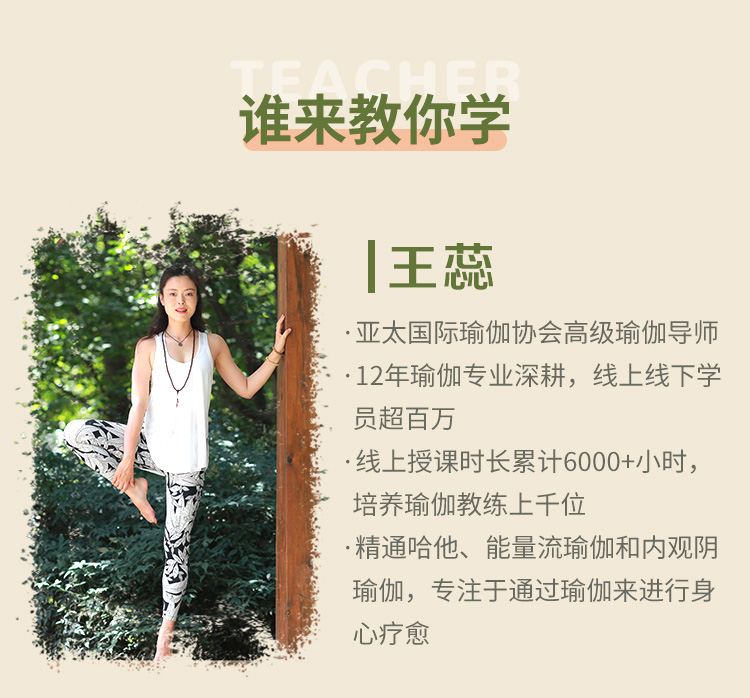 阴瑜伽进阶 | 阴性疗愈修复<变体·流动·串联>  390min6套成品小班课