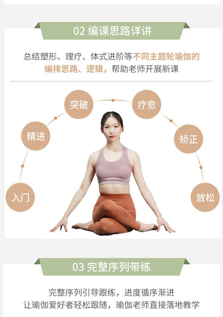 轮瑜伽6大主题-团课 | 私教课精品模板