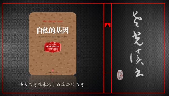 2、《自私的基因》让你看到底层基础思维的魅力