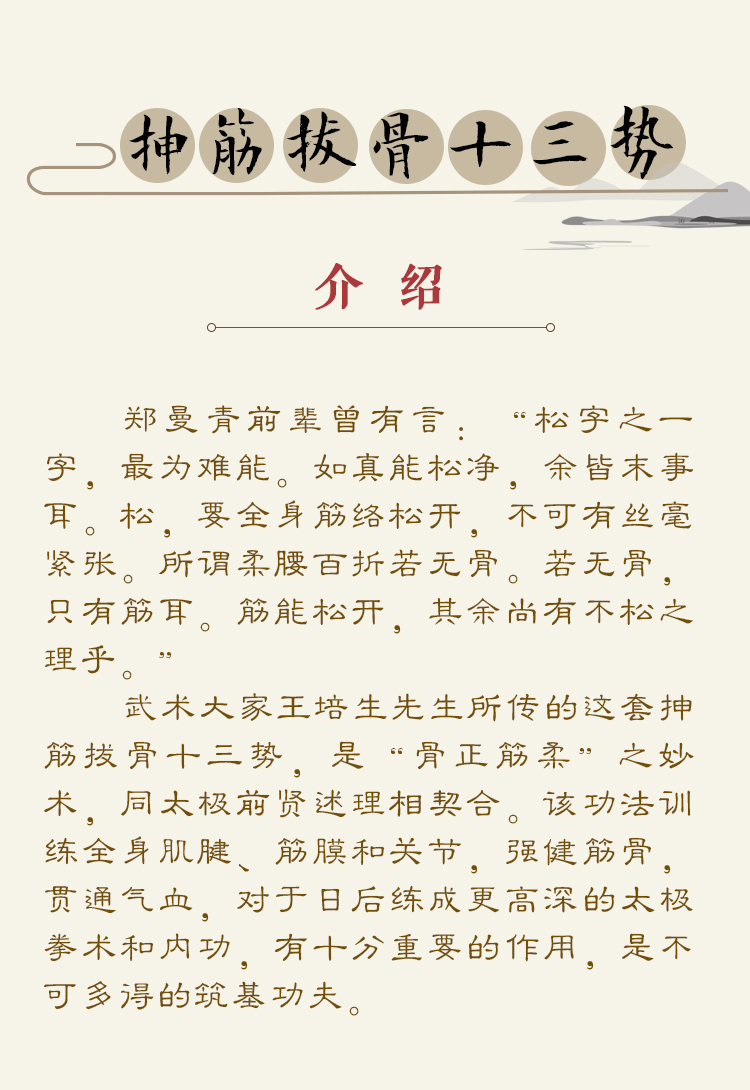 王培生传抻筋拔骨十三势