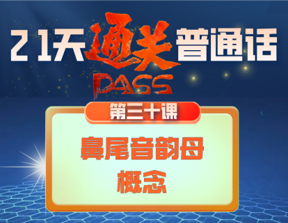 30.鼻尾音韵母的概念