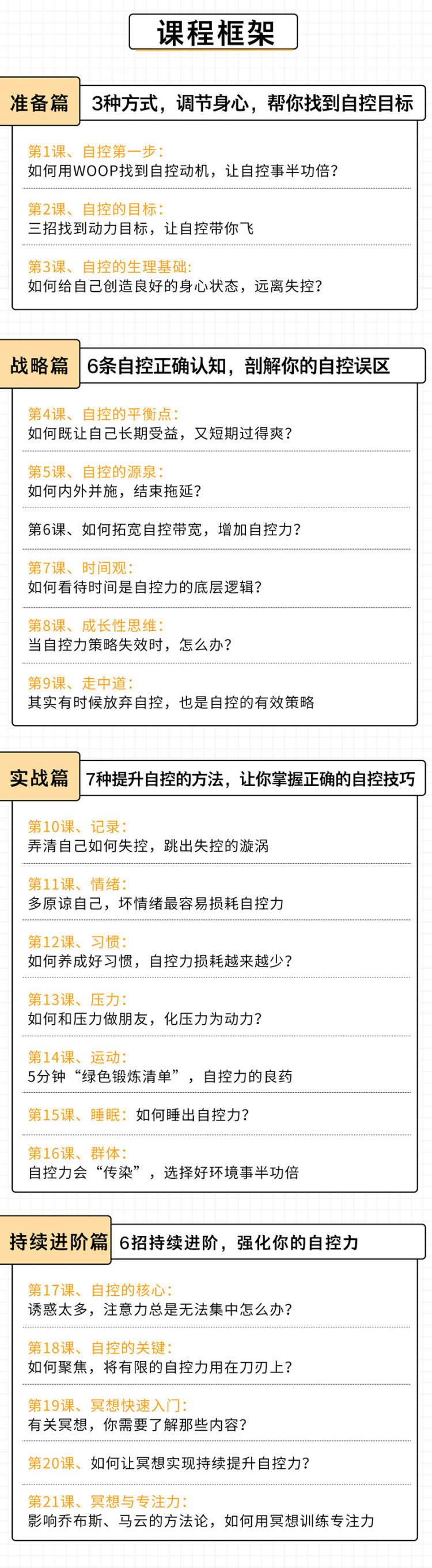 21天自控力训练营：让你成功掌控自己的时间和生活！