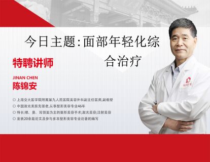 上海九院陈锦安教授-面部年轻化综合治疗（一）