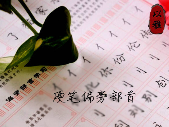 硬笔书法偏旁部首（20次课）