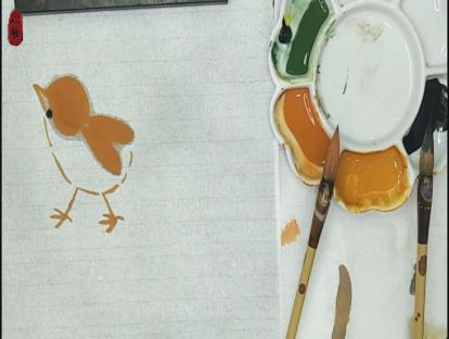 国画花鸟基础初级——第十七课：小鸡的画法