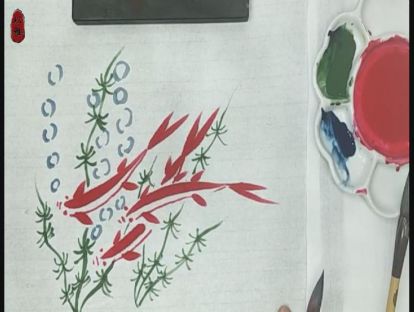 国画花鸟基础初级——第二课：小鱼的画法
