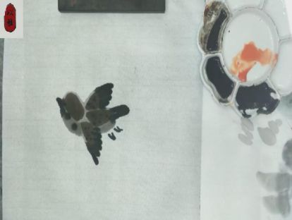 国画花鸟基础初级——第十五课：麻雀的画法