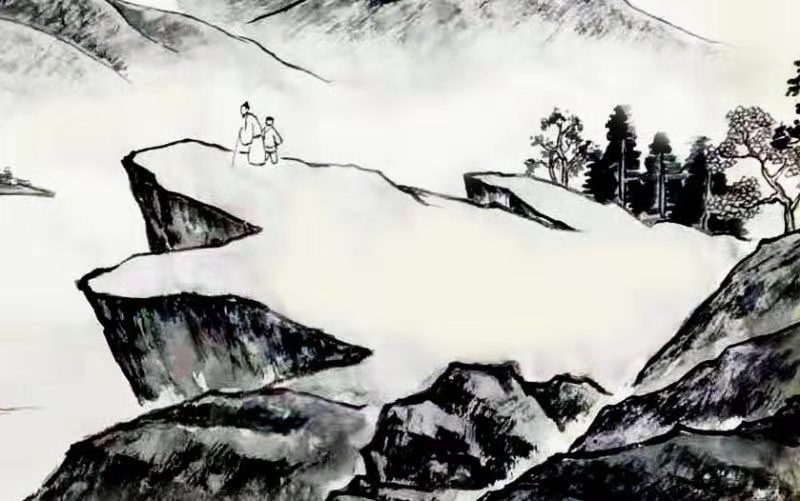 国画山水——进阶课（7次）长卷创作：春山远流图