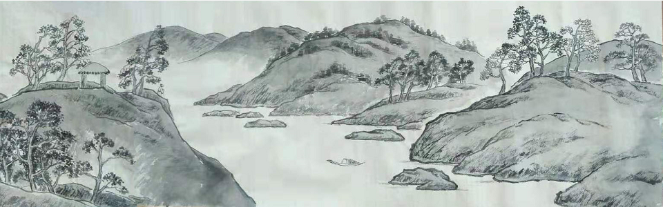 国画山水——进阶课（7次）长卷创作：春山远流图