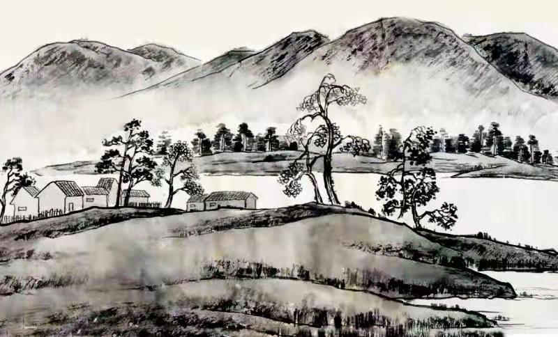 国画山水——进阶课（7次）长卷创作：春山远流图