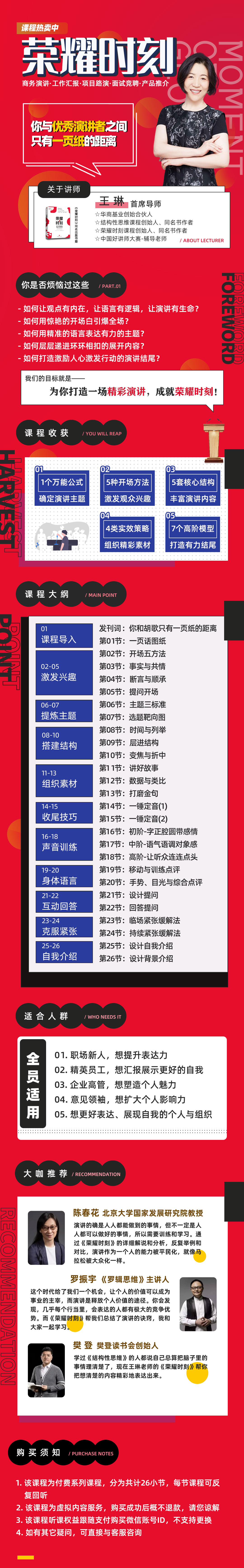 荣耀时刻（结构性演讲）