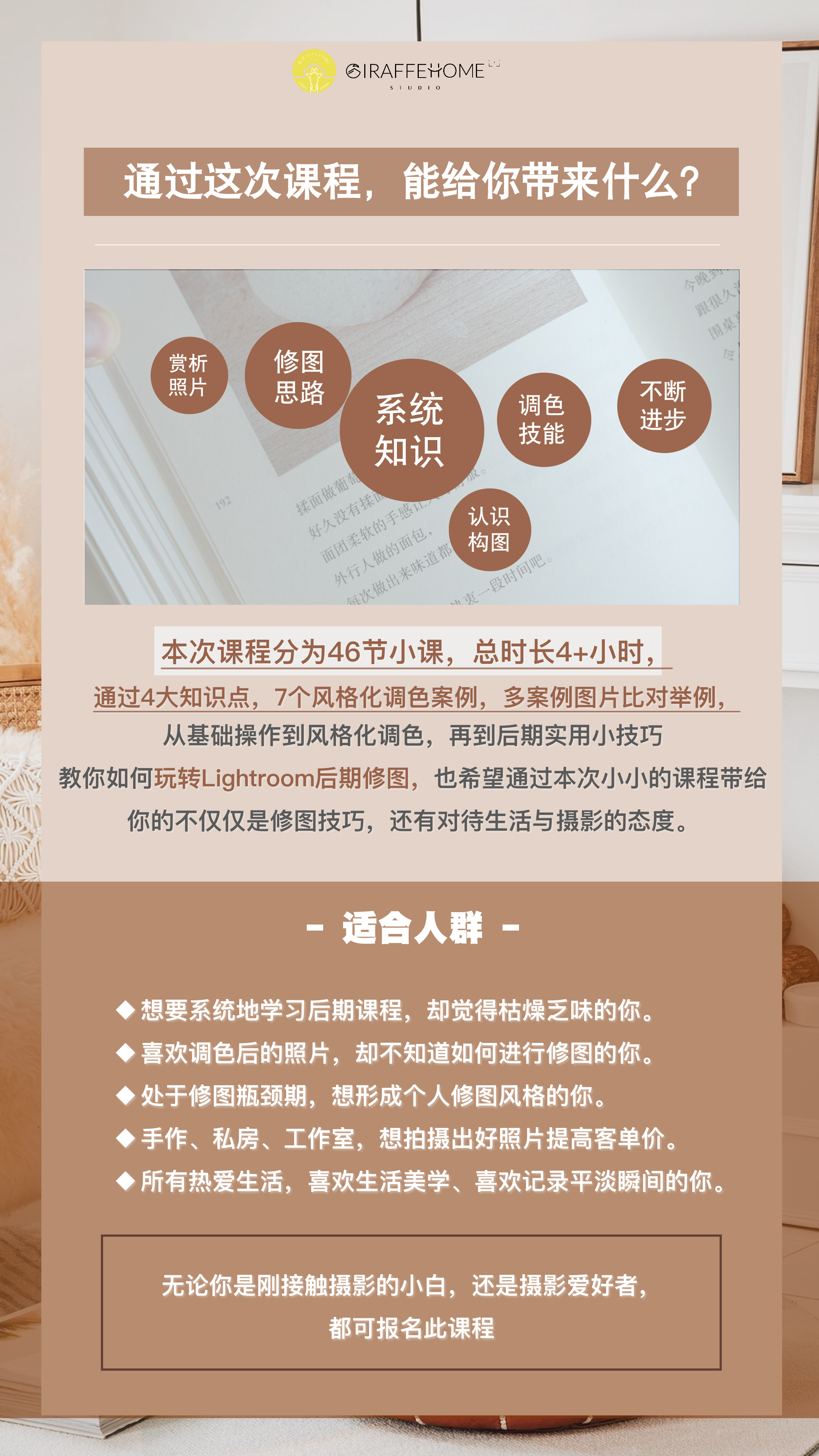不瞌睡的后期课丨Lightroom后期修图全攻略