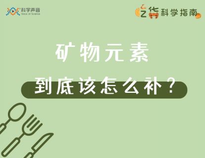 19 矿物质元素：我们到底该怎么补？