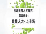 第三部分：民营医院人才模式之激励人才-上半场
