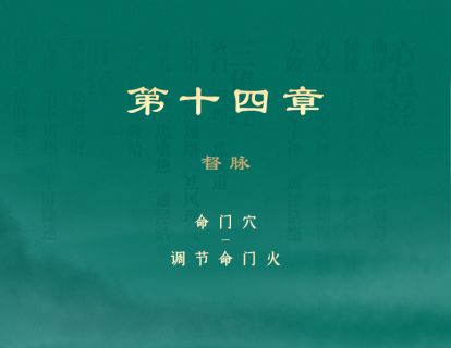 第14章 督脉 ③命门穴：调节命门火