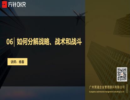 破局篇 第6讲 如何分解战略、战术和战斗？