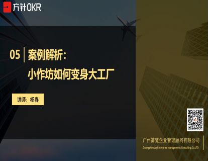 破局篇 第5讲 案例解析：小作坊如何变身大工厂？