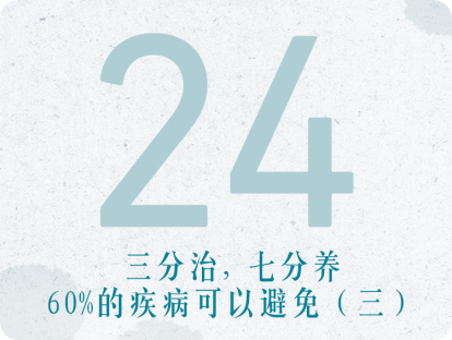 24课：三分治七分养——60%的疾病可以避免（三）