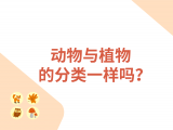 04-动物与植物的分类一样吗？