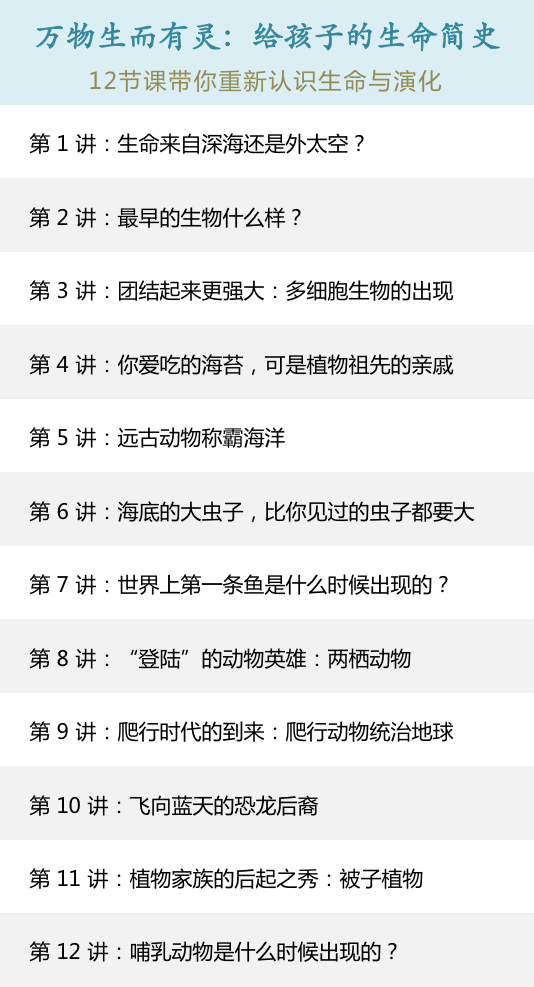 万物生而有灵：给孩子的生命简史