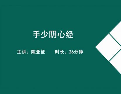 14经络各论-手少阴心经.陈亚征
