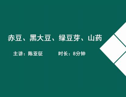 07赤豆、黑大豆、绿豆芽、山药