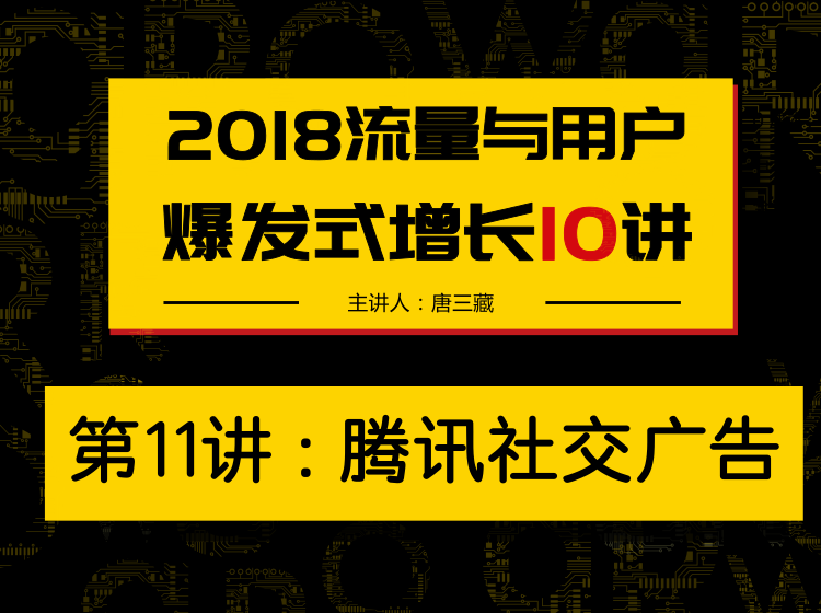 第11讲：腾讯社交广告投放到底怎么玩儿？