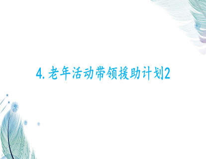 4.老年活动带领援助计划2