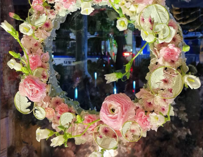 简易架构花环，精致粉色系制作设计教程