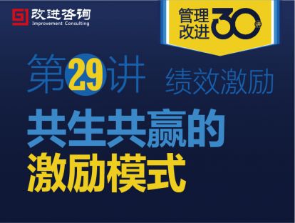 《管理改进30讲》第29讲：共生共赢的激励模式