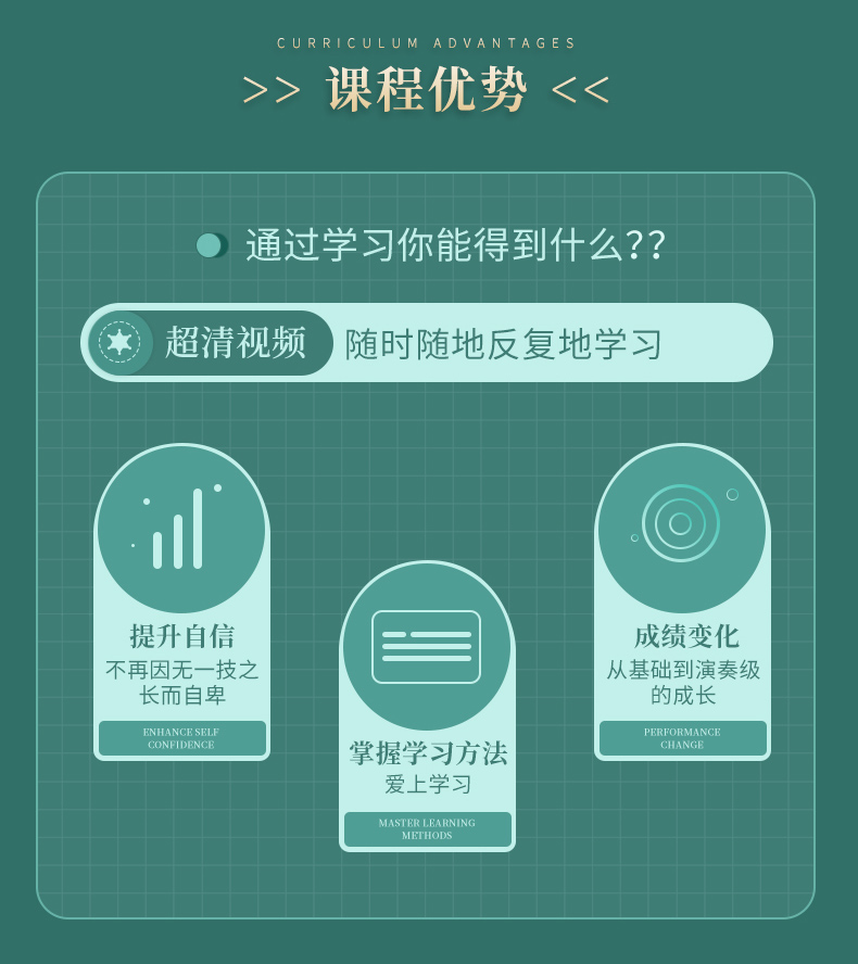 琵琶入门教学示范12课+电子版教材 主讲·权娉 五色风音乐教育