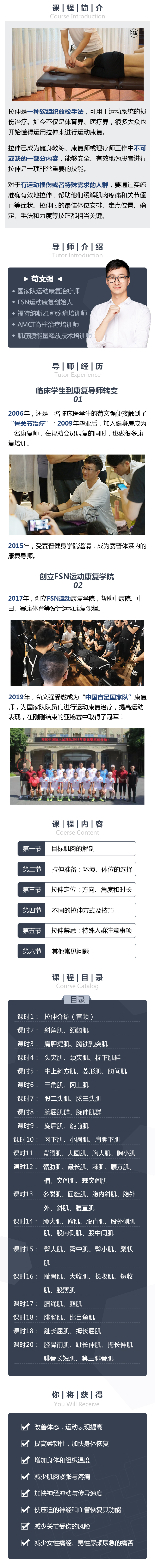 国家队教练亲授：健身必学，62块肌肉拉伸！