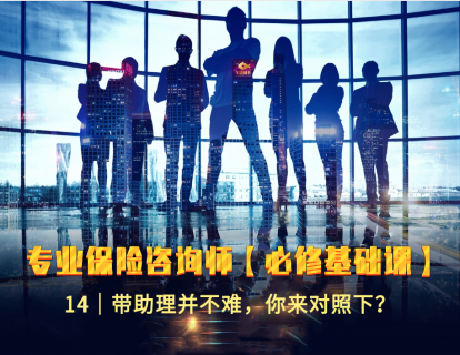 14｜带助理并不难，你来对照下？