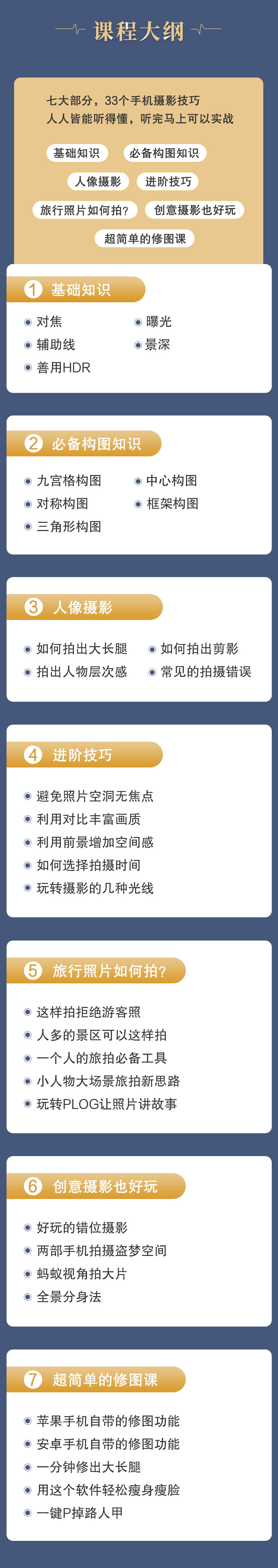 33节技巧课，卷毛佟教你零基础晋级手机摄影高手