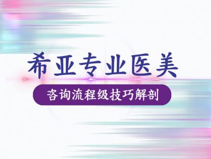 【希亚定制课】专业医美咨询流程级技巧解剖