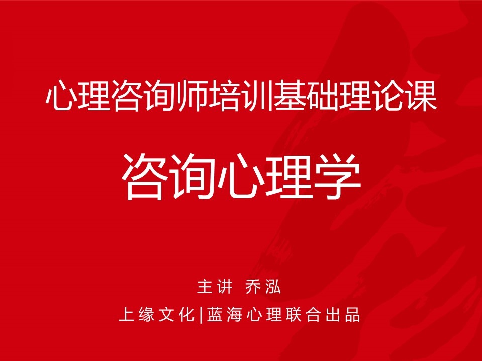 B04-咨询心理学