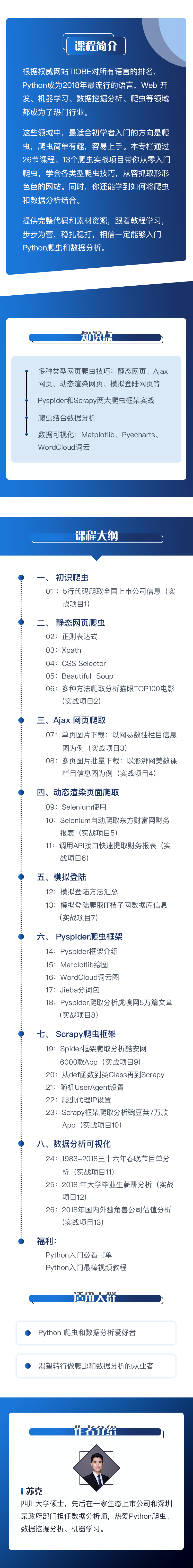 Python入门爬虫和数据分析实战