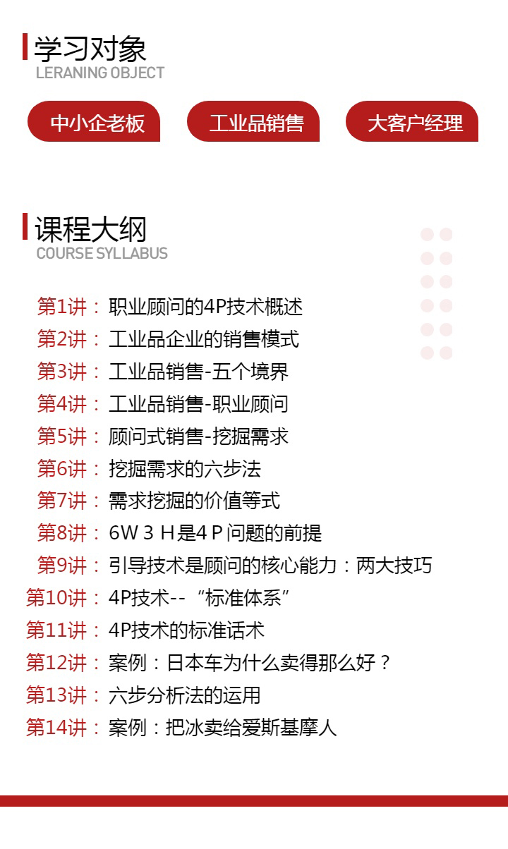 工业品营销 - 顾问式销售技巧