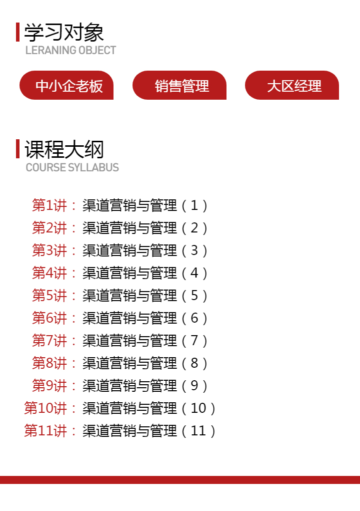 渠道营销与管理
