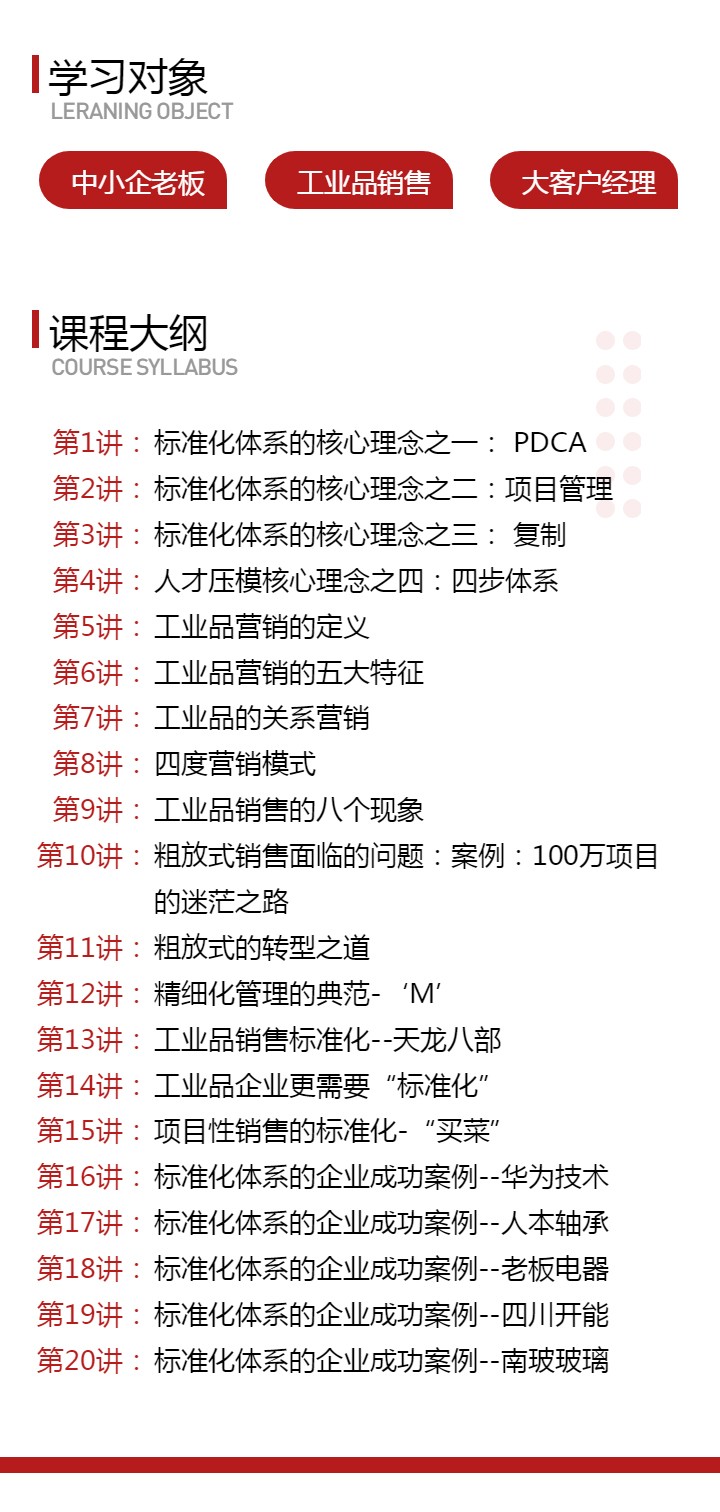 工业品营销精细化之路