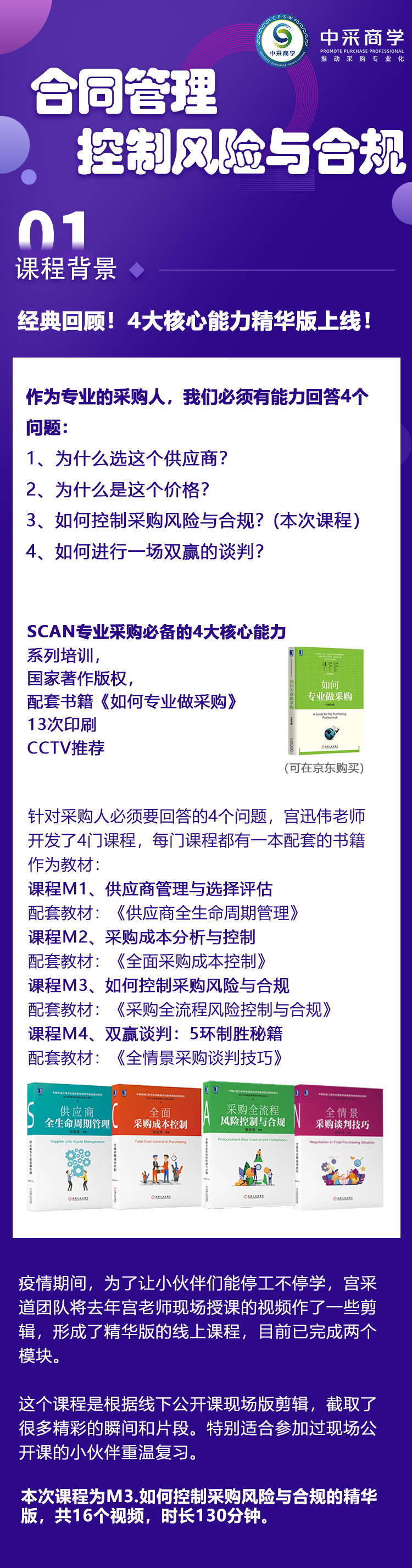 M3《合同管理控制采购风险与合规》经典回顾-精华版