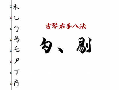 古琴右手指法规范——勾、剔