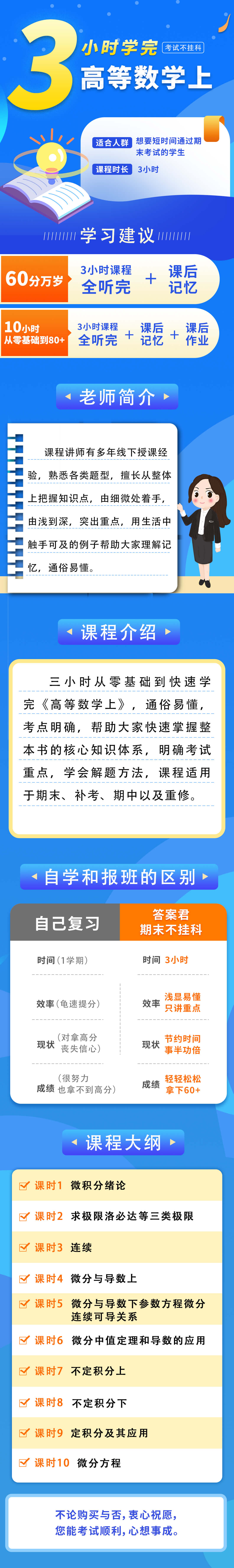 3小时学完高等数学上