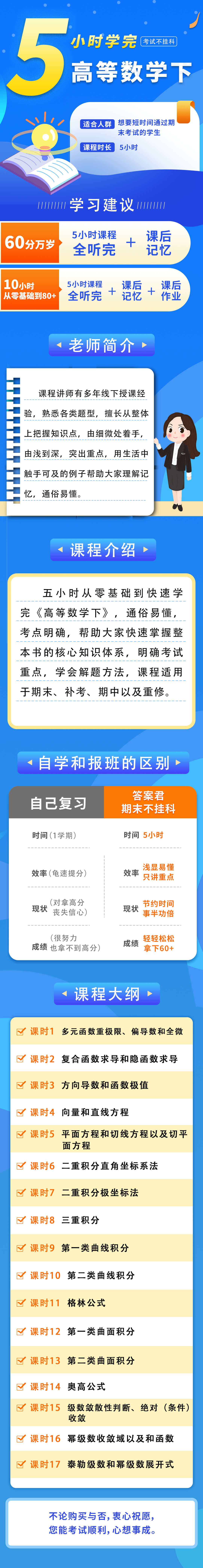5小时学完高等数学下