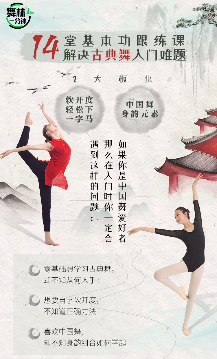 中国舞软开度训练基本功课程