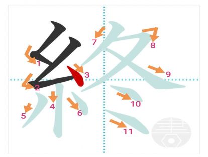 汉字「終」