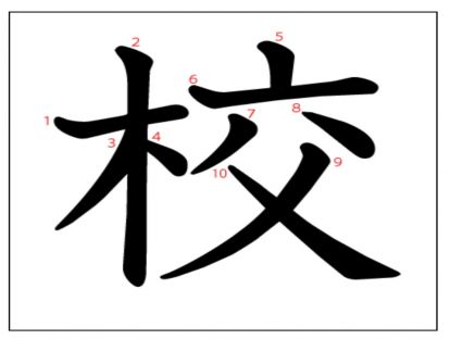汉字「校」