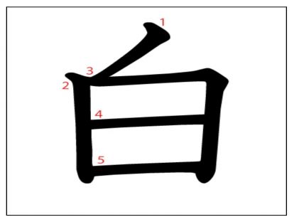 汉字「白」