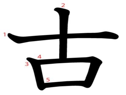汉字「古」