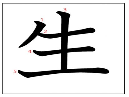 汉字「生」